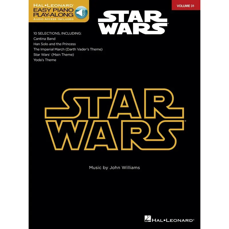 STAR WARS EASY PIANO PLAYALONG V3 BK/OLA
