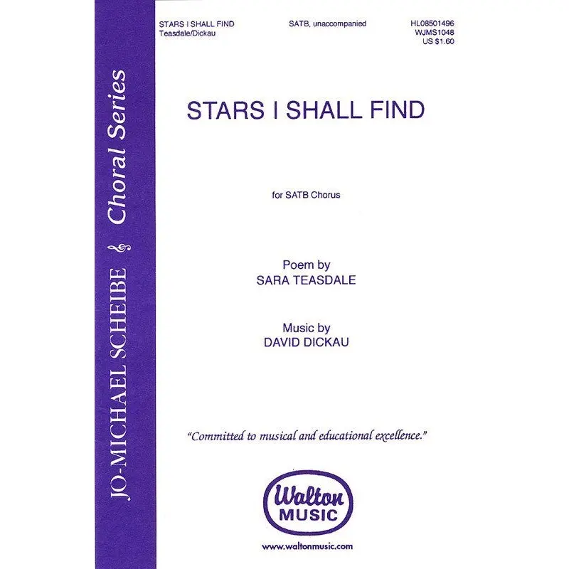 STARS I SHALL FIND SATB