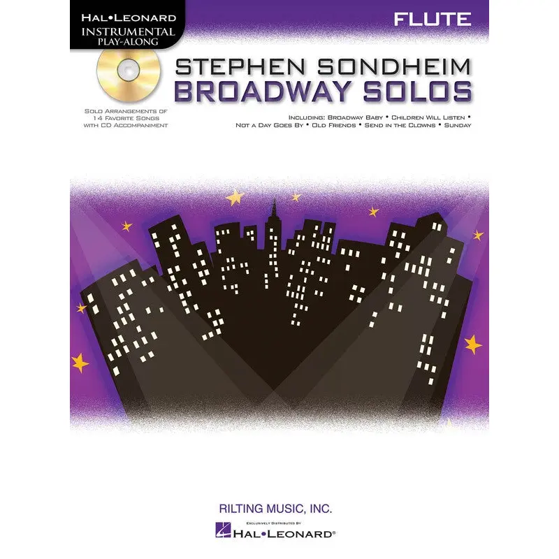 STEPHEN SONDHEIM BROADWAY SOLOS BK/CD FLUTE