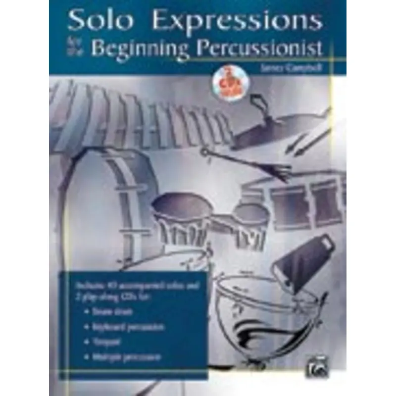SOLO EXPRESSIONS BEGINNING PERCUSSIONIST BK/2CD