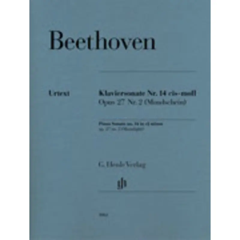 SONATA OP 27 NO 2 C SHARP MIN NO 14 MOONLIGHT URTEXT
