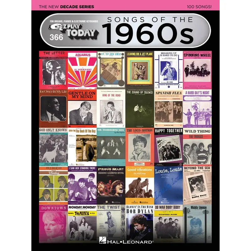 SONGS OF 1960S NEW DECADE SERIES EZ PLAY 366