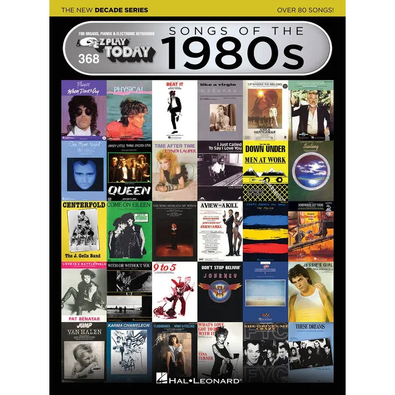 SONGS OF THE 1980S THE NEW DECADE SERIES EZ PLAY 368