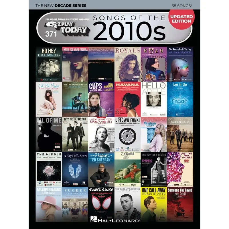SONGS OF THE 2010S EZ PLAY 371 NEW DECADE SERIES UPDATED