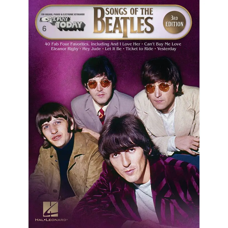 SONGS OF THE BEATLES 3RD EDITION EZ PLAY 6