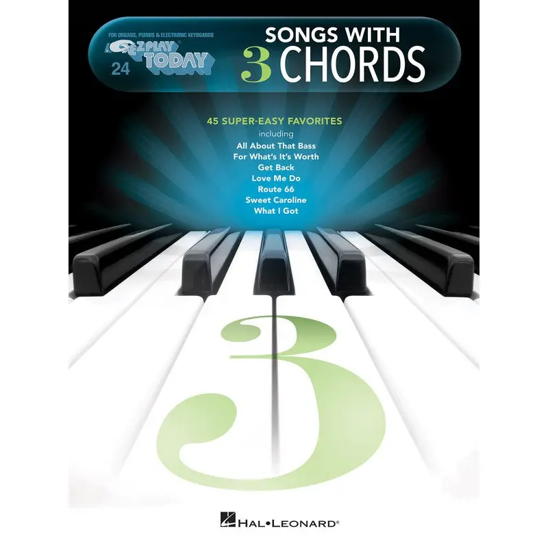 SONGS WITH 3 CHORDS EZ PLAY 24