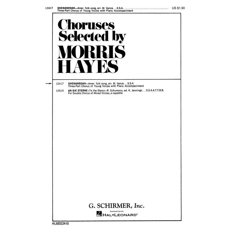 SHENANDOAH SSA/PIANO