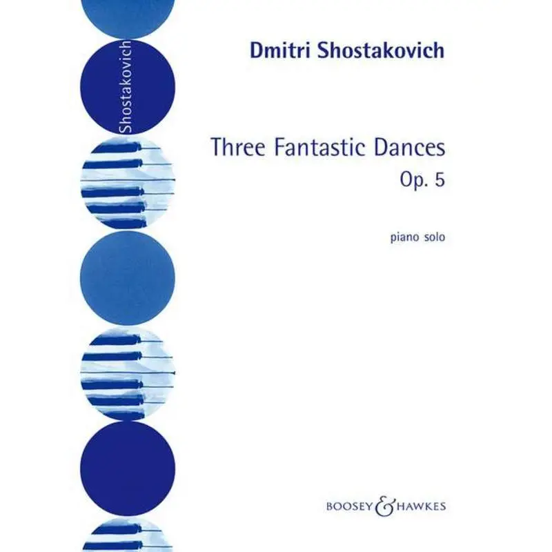 SHOSTAKOVICH - 3 FANTASTIC DANCES OP 5 PIANO