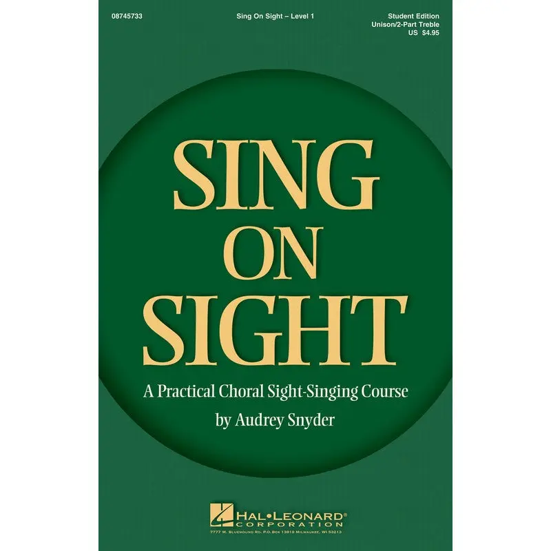 SING ON SIGHT V1 2PT TREBLE SINGER ED