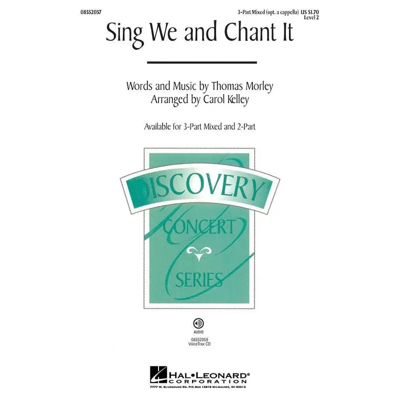 SING WE AND CHANT IT 2 PT OPT ACC