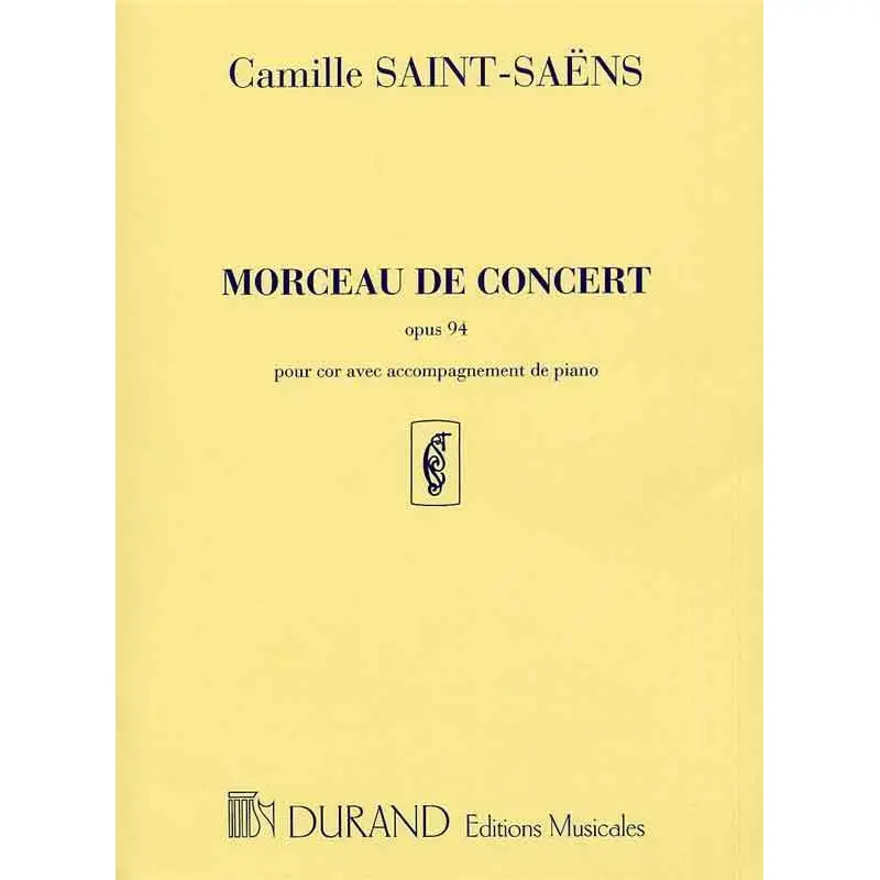 SAINT-SAENS - CONCERTPIECE OP 94 FRENCH HORN/PIANO