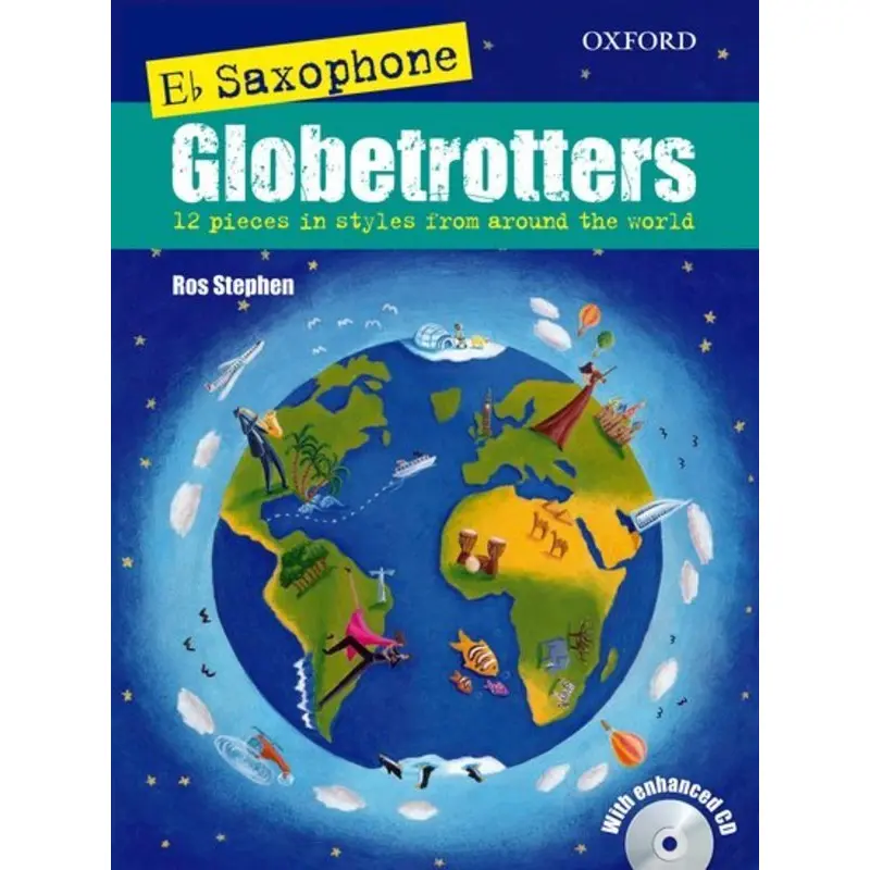 SAXOPHONE GLOBETROTTERS E FLAT ALTO BK/CD