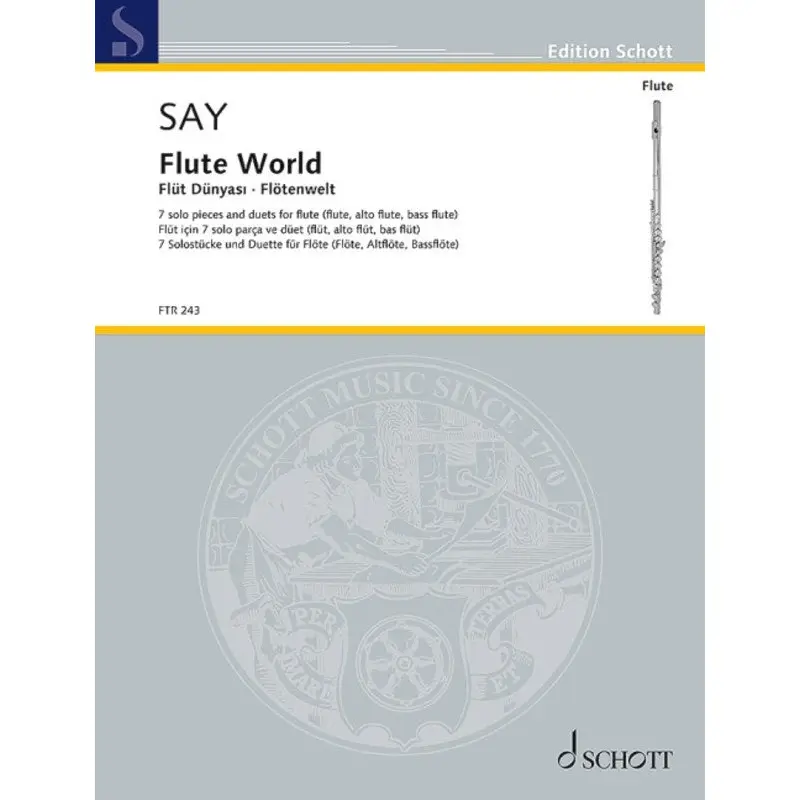 SAY - FLUTE WORLD OP 84 7 SOLO PIECES AND DUETS