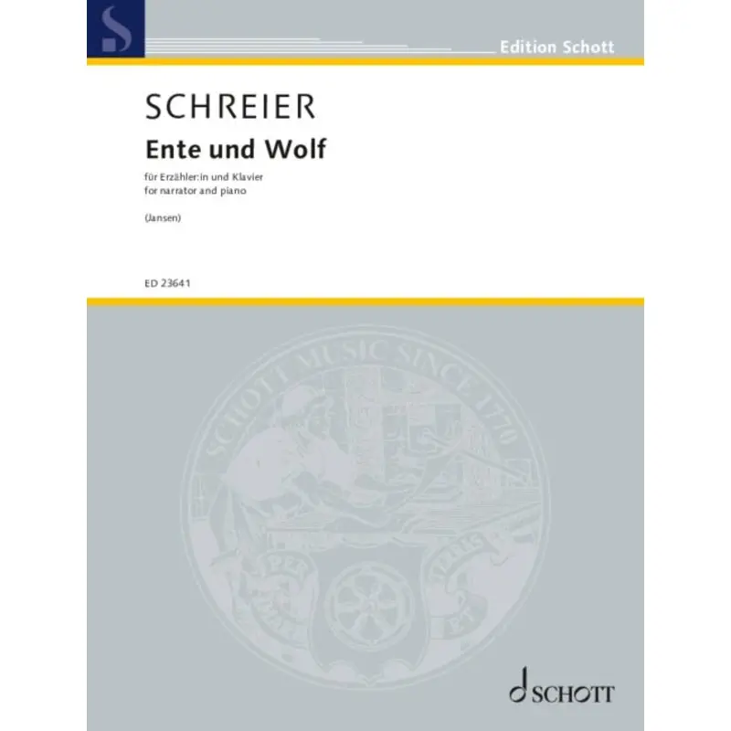 SCHREIER - DUCK AND WOLF FOR PIANO/NARRATOR