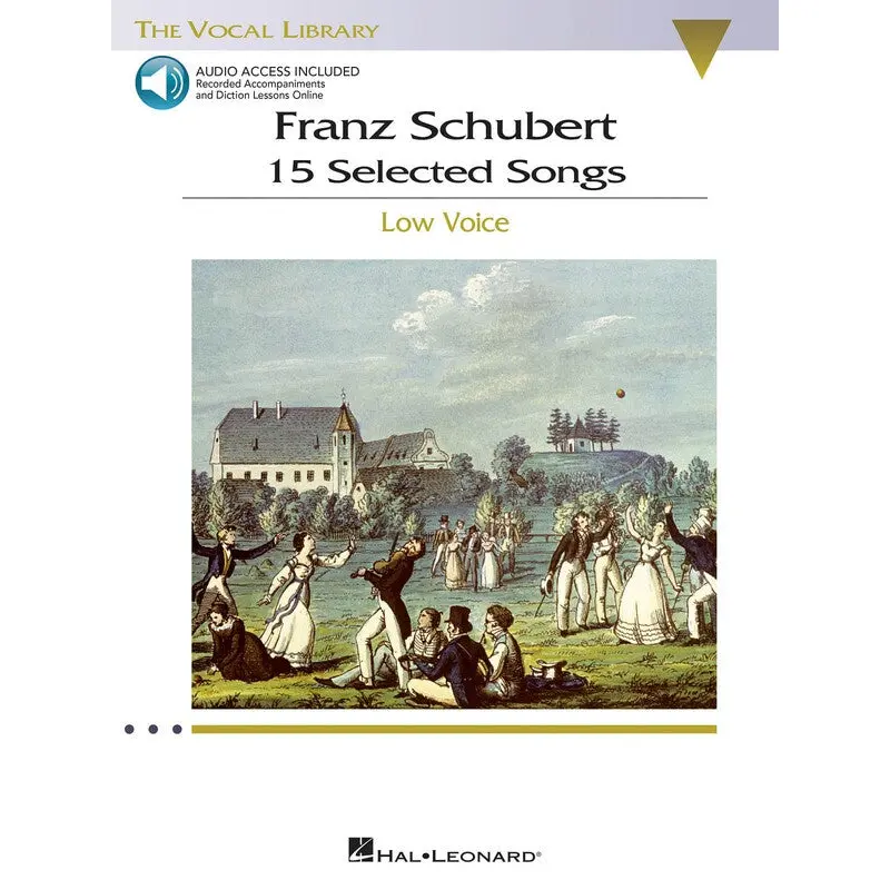 SCHUBERT - 15 SELECTED SONGS LOW VOICE BK/OLA