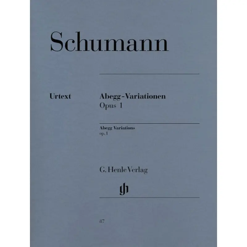 SCHUBERT - ABEGG VARIATIONS OP 1 URTEXT