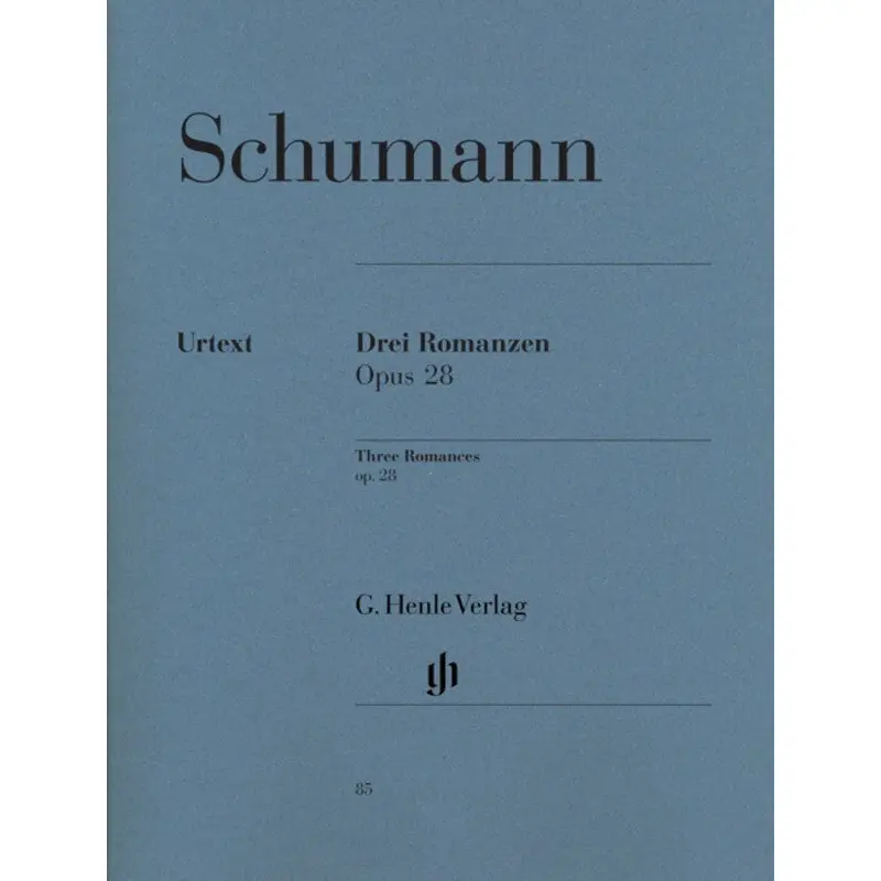 SCHUMANN - 3 ROMANCES OP 28 PIANO URTEXT