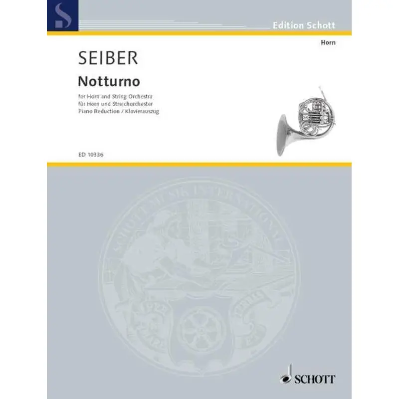 SEIBER - NOTTURNO FOR FRENCH HORN/PIANO
