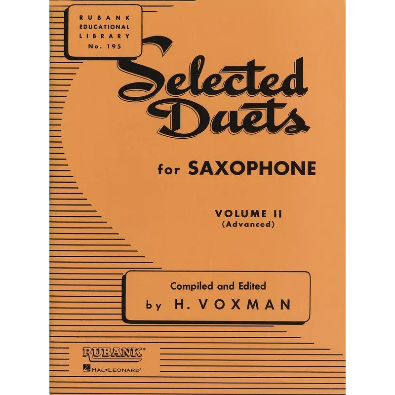 SELECTED DUETS VOL 2 SAXOPHONE ADVANCED