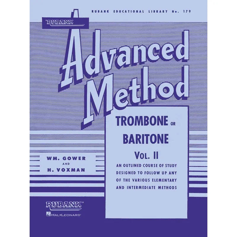 RUBANK ADVANCED METHOD TROMBONE VOL 2