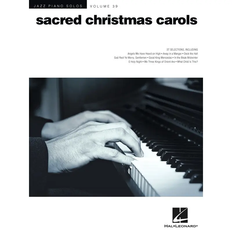 SACRED CHRISTMAS CAROLS JAZZ PIANO SOLOS V39