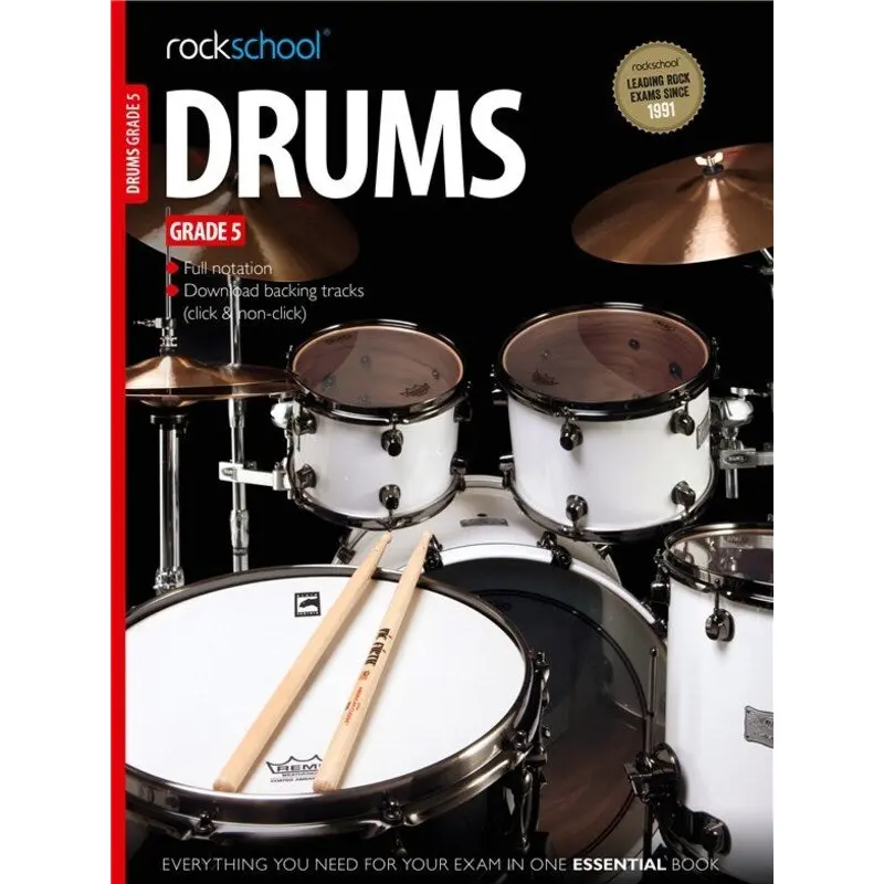 ROCKSCHOOL DRUMS GRADE 5 2012-2018
