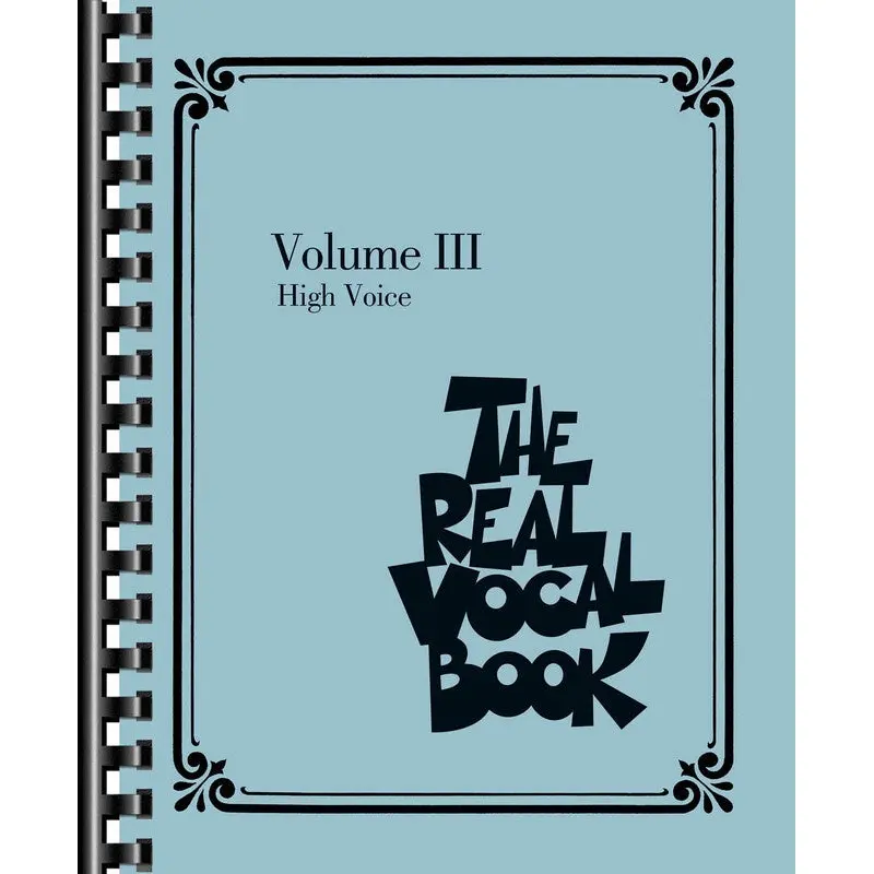 REAL VOCAL BOOK VOL 3 HIGH VOICE