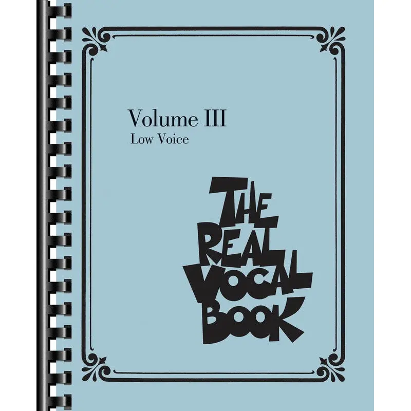 REAL VOCAL BOOK VOL 3 LOW VOICE