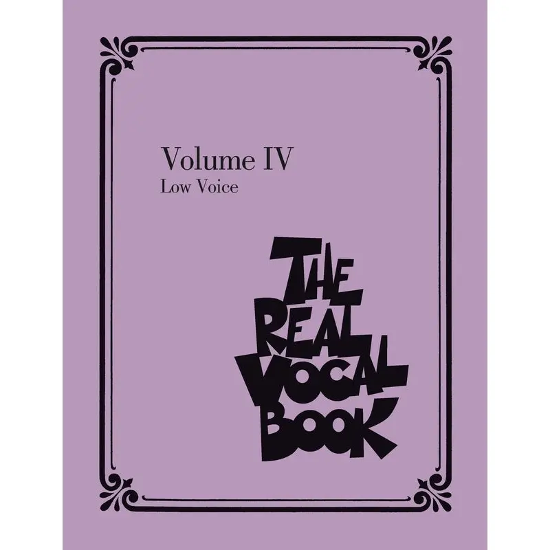 REAL VOCAL BOOK VOL 4 LOW VOICE
