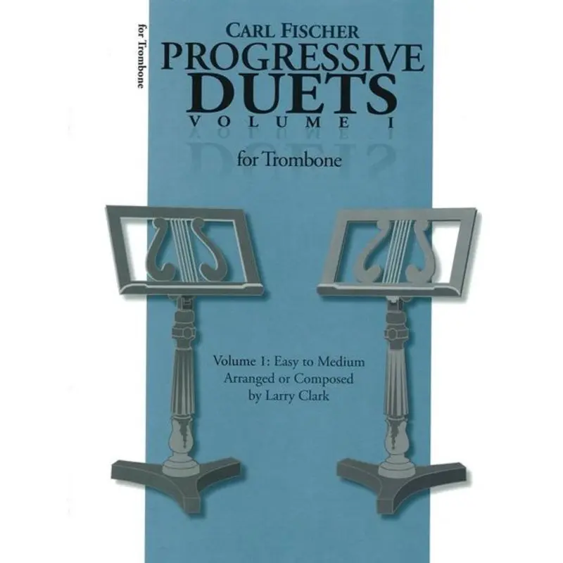 PROGRESSIVE DUETS FOR TROMBONE ARR CLARK BK 1