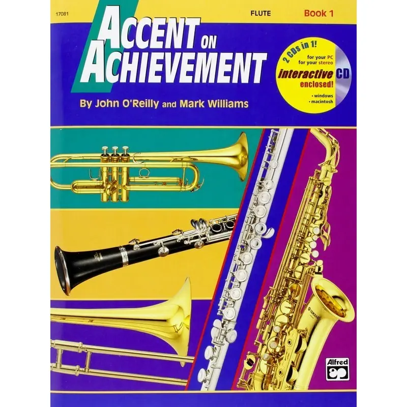 ACCENT ON ACHIEVEMENT BK 1 FLUTE BK/OLA