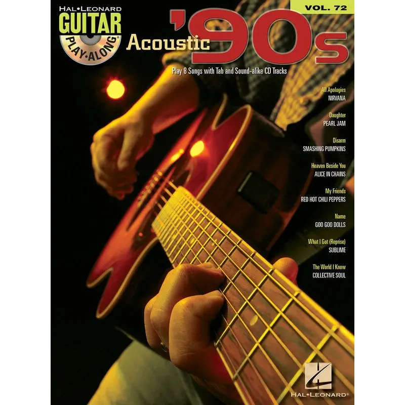 ACOUSTIC 90S GUITAR PLAY ALONG V72 BK/CD GTR