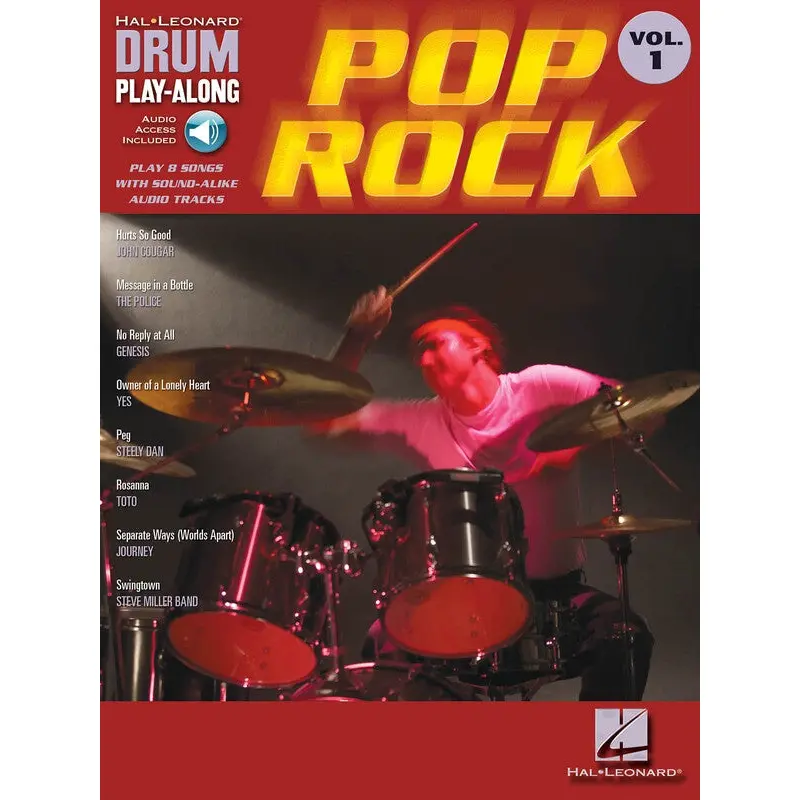 POP ROCK DRUM PLAYALONG V1 BK/OLA