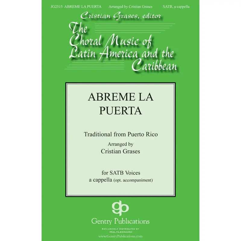ABREME LA PUERTA SATB OPT A CAPPELLA