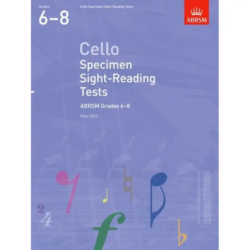 ABRSM CELLO SPECIMEN SIGHT READING GR6-8 FROM 2012