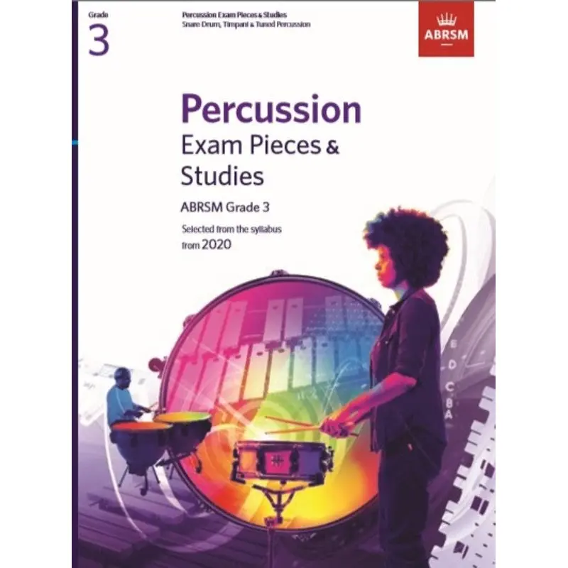 ABRSM PERCUSSION EXAM PIECES & STUDIES GR 3