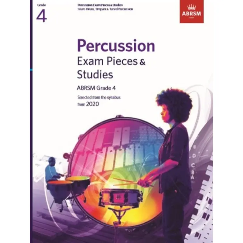ABRSM PERCUSSION EXAM PIECES & STUDIES GR 4