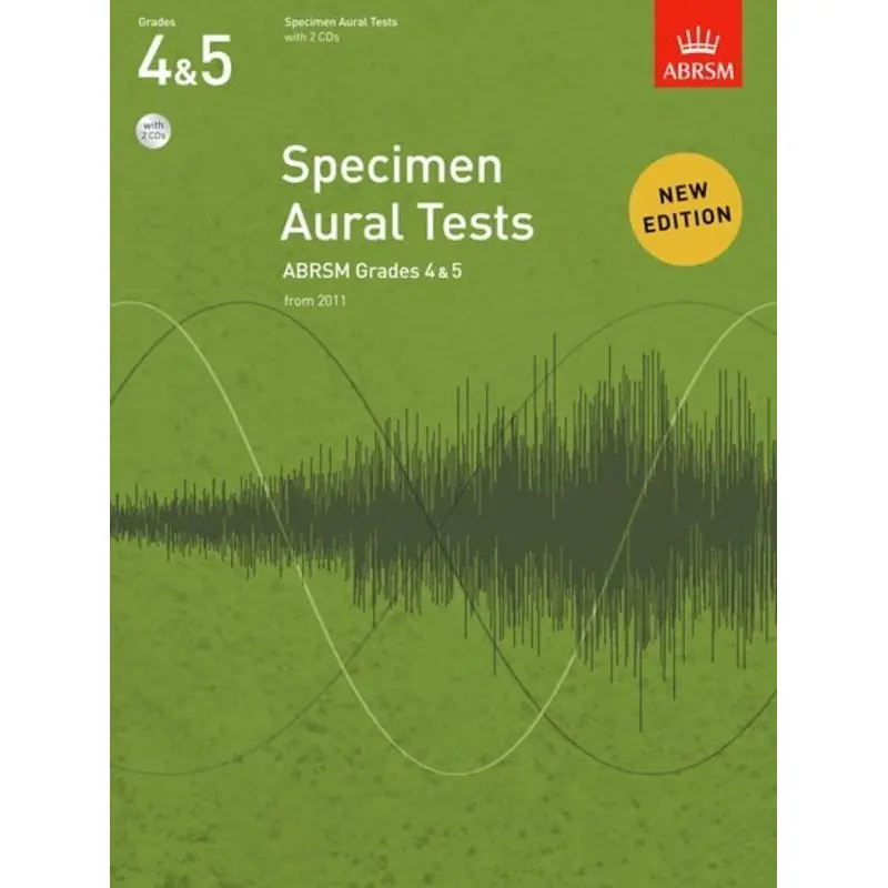 ABRSM SPECIMEN AURAL TESTS GR 4-5 BK/CD FROM 2011