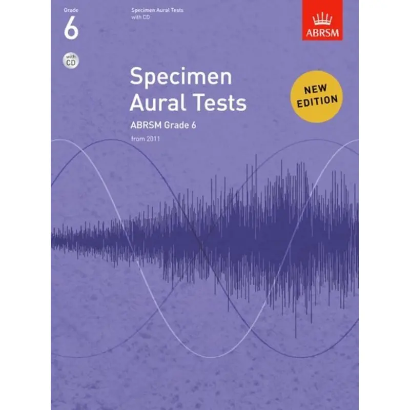ABRSM SPECIMEN AURAL TESTS GR 6 BK/CD FROM 2011