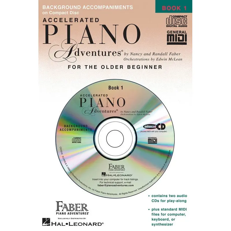 ACCELERATED PIANO ADVENTURES BK 1 LESSON CD