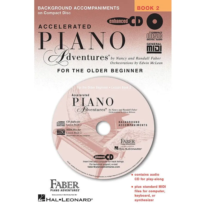ACCELERATED PIANO ADVENTURES BK 2 LESSON CD