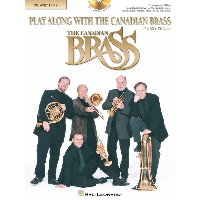 PLAY ALONG WITH THE CANADIAN BRASS TRUMPET 1 BK/OLA