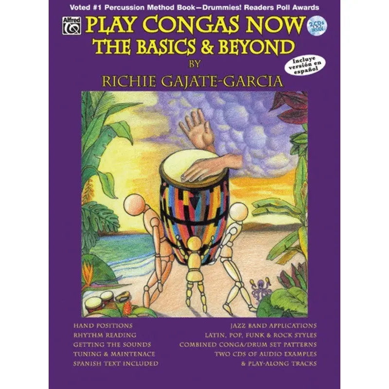 PLAY CONGAS NOW BASICS AND BEYOND BK/CD