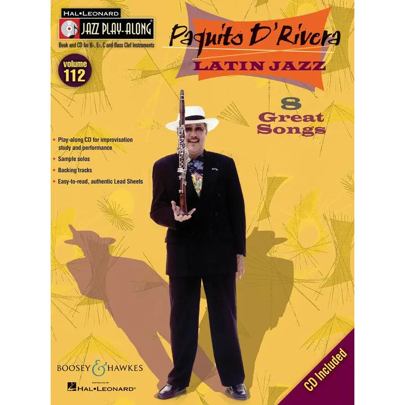 PAQUITO DRIVERA LATIN JAZZ PLAY ALONG BK/CD V112