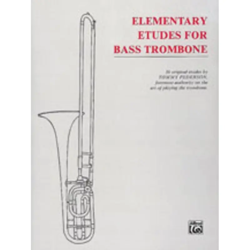 PEDERSON - ELEMENTARY ETUDES FOR BASS TROMBONE