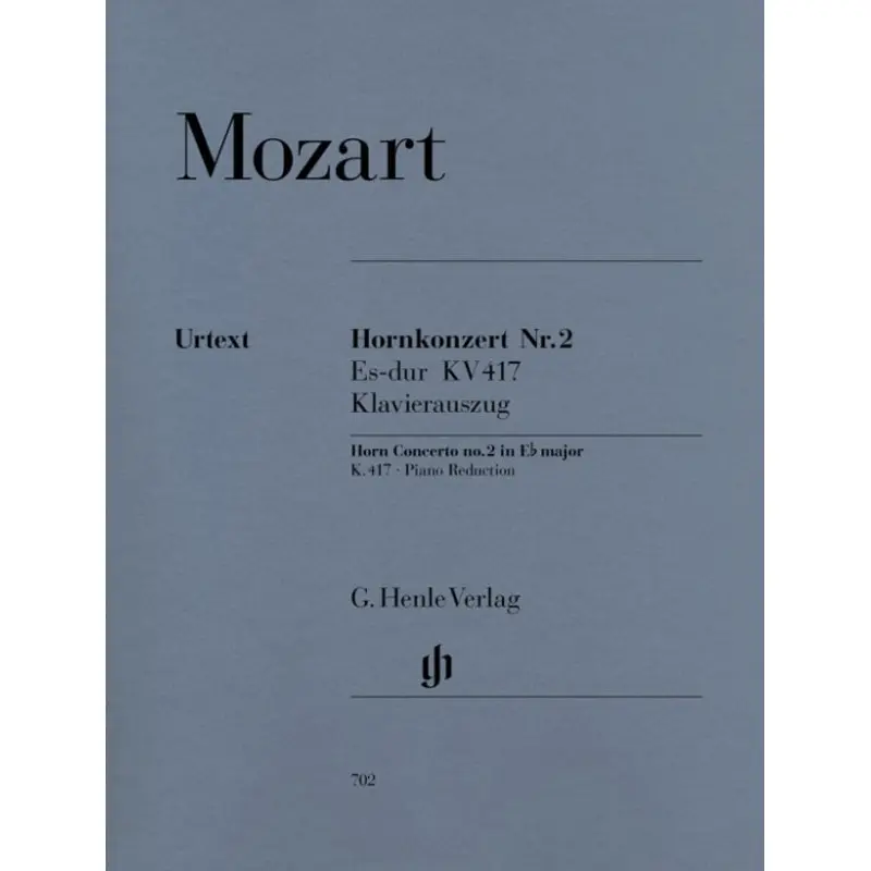 MOZART - CONCERTO NO 2 E FLAT K 417 FRENCH HORN/PIANO