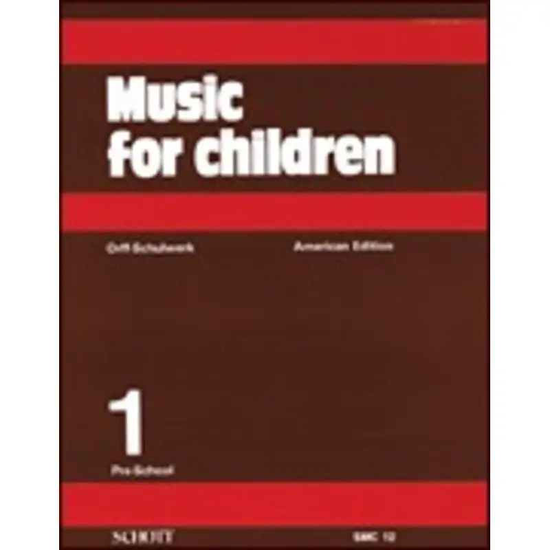 MUSIC FOR CHILDREN VOL 1 AMERICAN EDITION PRE-SCHOOL