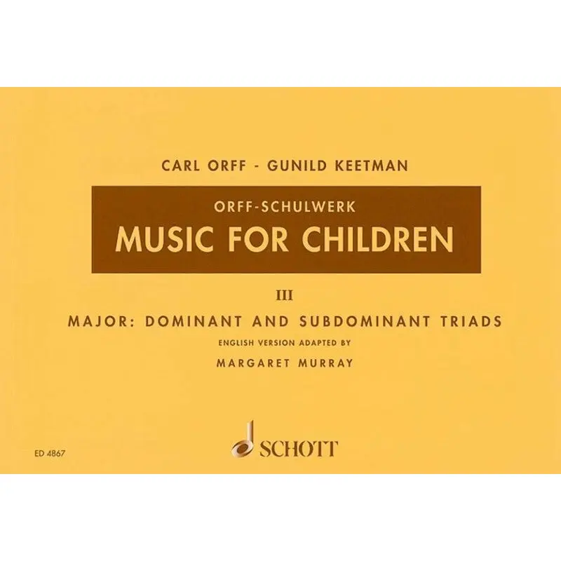 MUSIC FOR CHILDREN VOL 3 MAJOR DOMINANT MURRAY