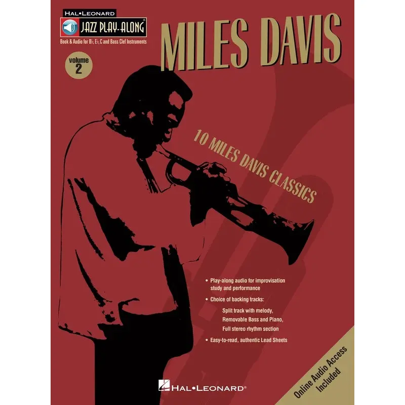 MILES DAVIS JAZZ PLAYALONG V2 BK/OLA
