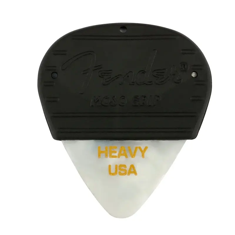 Mojo Grip Picks, Celluloid, Heavy, 3-Pack, White Moto single